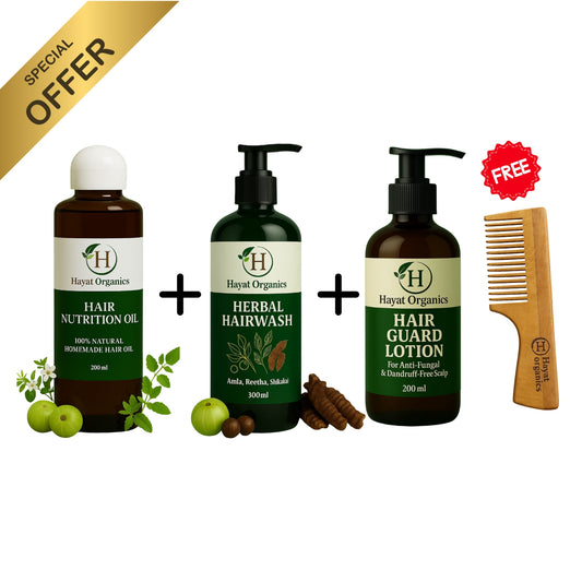 Hair Oil + Hairwash + Hair Lotion (Herbal Kit)